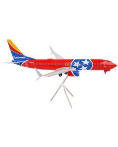 Boeing 737-800 Commercial Aircraft with Flaps Down "Southwest Airlines - Tennessee One" Tennessee Flag Livery "Gemini 200" Series 1/200 Diecast Model Airplane by GeminiJets