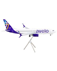 Boeing 737-800 Commercial Aircraft "Avelo Airlines" White with Purple Tail "Gemini 200" Series 1/200 Diecast Model Airplane by GeminiJets