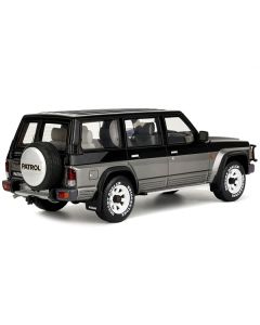 1992 Nissan Patrol GR Y60 Black and Graphite Gray Limited Edition to 3000 pieces Worldwide 1/18 Model Car by Otto Mobile