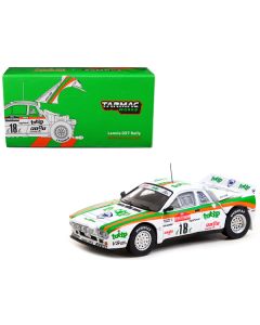 Lancia 037 Rally #18 Miki Biasion - Tiziano Siviero "Rallye Sanremo" (1983) "Hobby64" Series 1/64 Diecast Model Car by Tarmac Works