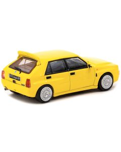 Lancia Delta HF Integrale Giallo Ginestra Yellow "Road64" Series 1/64 Diecast Model Car by Tarmac Works