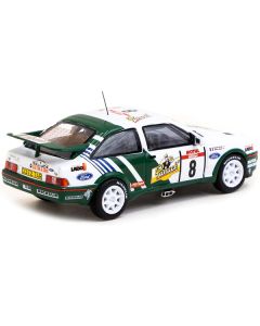 Ford Sierra RS Cosworth #8 Didier Auriol - Bernard Occelli Winner "Tour de Corse - Rallye de France" (1988) "Hobby64" Series 1/64 Diecast Model Car by Tarmac Works