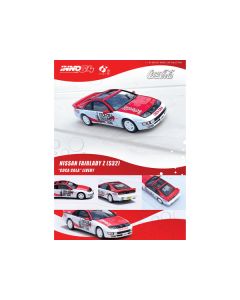 Nissan Fairlady Z (Z32) RHD (Right Hand Drive) Red and White "Coca-Cola" 1/64 Diecast Model Car by Inno Models