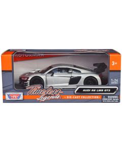 Audi R8 LMS GT3 Silver Metallic "Timeless Legends" Series 1/24 Diecast Model Car by Motormax