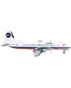 NAMC YS-11A Commercial Aircraft "Provincetown-Boston Airlines (PBA)" White with Red and Blue Stripes 1/400 Diecast Model Airplane by GeminiJets