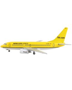 Boeing 737-700 Commercial Aircraft "Hapag-Lloyd" Yellow 1/400 Diecast Model Airplane by GeminiJets