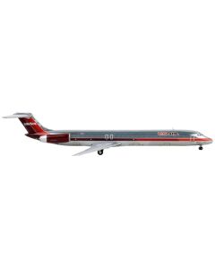 McDonnell Douglas MD-82 Commercial Aircraft "USAir" Silver with Red Tail 1/400 Diecast Model Airplane by GeminiJets