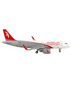 Airbus A320 Commercial Aircraft "Air Arabia" White and Gray with Red Tail 1/400 Diecast Model Airplane by GeminiJets