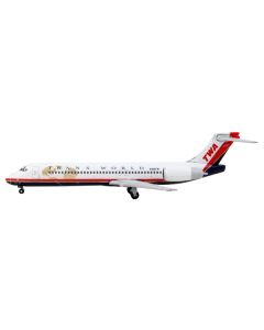 Boeing 717-200 Commercial Aircraft "Trans World Airlines" White with Red Stripes 1/400 Diecast Model Airplane by GeminiJets