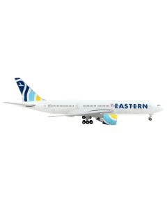 Boeing 777-200ER Commercial Aircraft "Eastern Air Lines" White with Striped Tail 1/400 Diecast Model Airplane by GeminiJets