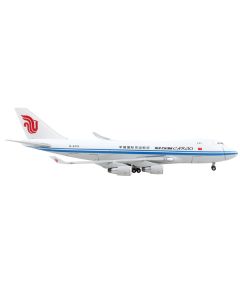 Boeing 747-400F Commercial Aircraft "Air China Cargo" White with Blue Stripes "Interactive Series" 1/400 Diecast Model Airplane by GeminiJets