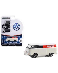 1969 Volkswagen Type 2 Panel Van White with Black and Red Stripes "Hurst Shifters" "Club Vee V-Dub" Series 17 1/64 Diecast Model Car by Greenlight