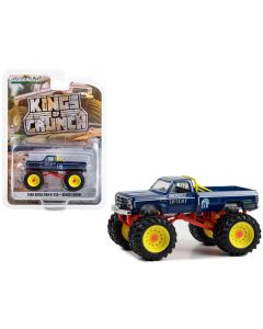 1986 Dodge Ram D-250 Monster Truck Dark Blue "Deadly Intent" "Kings of Crunch" Series 13 1/64 Diecast Model Car by Greenlight