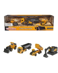 Volvo Construction (2023) 4 Piece Set 1/64 Diecast Models by Majorette