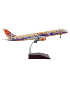 Boeing 757-200 Commercial Aircraft "America West Airlines" Beige with Purple Graphics "Gemini 200" Series 1/200 Diecast Model Airplane by GeminiJets