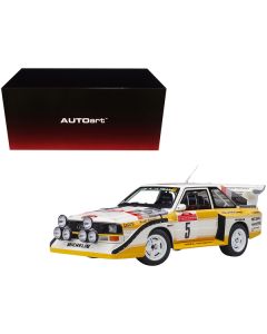 Audi Quattro S1 #5 W. Roehrl - Ch. Geistdoerfer Winner Rally San Remo (1985) 1/18 Model Car by Autoart