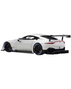 2018 Aston Martin Vantage GTE Le Mans PRO White with Carbon Accents 1/18 Model Car by Autoart