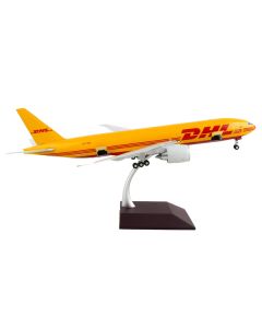 Boeing 777F Commercial Aircraft "DHL" Yellow "Gemini 200 - Interactive" Series 1/200 Diecast Model Airplane by GeminiJets