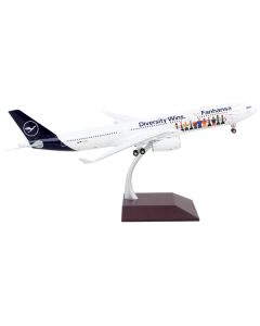 Airbus A330-300 Commercial Aircraft "Lufthansa - Diversity Wins" White with Blue Tail "Gemini 200" Series 1/200 Diecast Model Airplane by GeminiJets