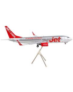 Boeing 737-800 Commercial Aircraft "Jet2.Com" Silver with Red Tail "Gemini 200" Series 1/200 Diecast Model Airplane by GeminiJets