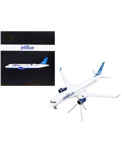 Airbus A220-300 Commercial Aircraft "JetBlue Airways" White with Blue Tail "Gemini 200" Series 1/200 Diecast Model Airplane by GeminiJets