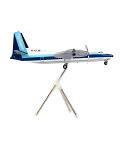 Fokker F27 Commercial Aircraft "Royal Dutch Airlines CityHopper" White with Blue Stripes "Gemini 200" Series 1/200 Diecast Model Airplane by GeminiJets