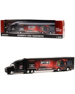 Kenworth T2000 Transporter Black "OPTIMA Batteries: The Ultimate Power Source" "Hobby Exclusive" Series 1/64 Diecast Model by Greenlight