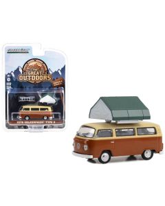 1978 Volkswagen Type 2 (T2B) Van Panama Brown and Dakota Beige with White Interior and Camp'otel Cartop Sleeper Tent 