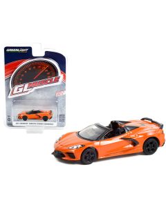 2021 Chevrolet Corvette Stingray Convertible Sebring Orange Metallic "Greenlight Muscle" Series 26 1/64 Diecast Model Car by Greenlight