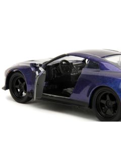 2009 Nissan GT-R (R35) Purple Metallic "Pink Slips" Series 1/32 Diecast Model Car by Jada