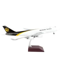 Boeing 747-400F Commercial Aircraft "UPS Worldwide Services" White with Brown Tail "Gemini 200 - Interactive" Series 1/200 Diecast Model Airplane by GeminiJets