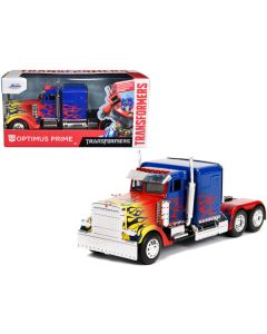 Optimus Prime Truck with Robot on Chassis from "Transformers" Movie "Hollywood Rides" Series 1/32 Diecast Model by Jada