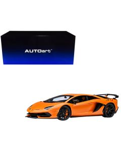 Lamborghini Aventador SVJ Arancio Atlas Pearl Orange 1/18 Model Car by Autoart