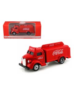 1947 Coca Cola Delivery Bottle Truck Red 1/87 Diecast Model by Motorcity Classics