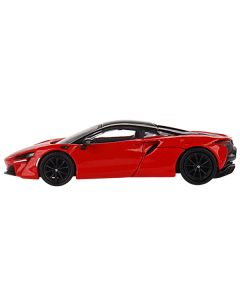 McLaren Artura Vermillion Red with Black Top Limited Edition to 2400 pieces Worldwide 1/64 Diecast Model Car by Mini GT