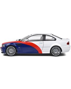 2000 BMW E46 M3 "Streetfighter" White with Blue and Red Graphics 1/18 Diecast Model Car by Solido