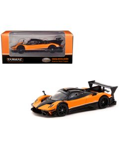 Pagani Zonda Revolucion Arancio Saint Tropez Orange and Black "Global64" Series 1/64 Diecast Model by Tarmac Works