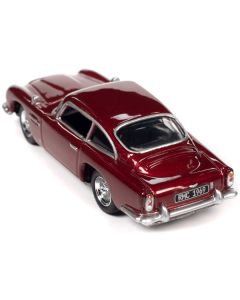 1966 Aston Martin DB5 RHD (Right Hand Drive) Rossa Rubina Chiara Red Metallic "Classic Gold Collection" 2023 Release 1 Limited Edition to 4428 pieces Worldwide 1/64 Diecast Model Car by Johnny Lightning