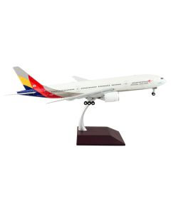 Boeing 777-200ER Commercial Aircraft "Asiana Airlines" White with Striped Tail "Gemini 200" Series 1/200 Diecast Model Airplane by GeminiJets