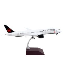 Boeing 787-9 Commercial Aircraft with Flaps Down "Air Canada" White with Black Tail "Gemini 200" Series 1/200 Diecast Model Airplane by GeminiJets