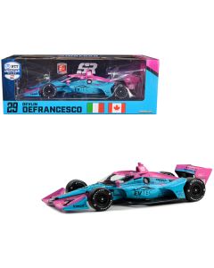 Dallara IndyCar #29 Devlin DeFrancesco "EVTEC Performance Group" Andretti Steinbrenner Autosport (Road Course Configuration) "NTT IndyCar Series" (2023) 1/18 Diecast Model Car by Greenlight