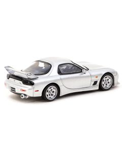 Mazda RX-7 (FD3S) Mazdaspeed A-Spec RHD (Right Hand Drive) Silver Stone Metallic "Global64" Series 1/64 Diecast Model Car by Tarmac Works