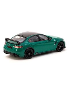 Alfa Romeo Giulia GTAm Green Metallic with Black Top "Global64" Series 1/64 Diecast Model by Tarmac Works