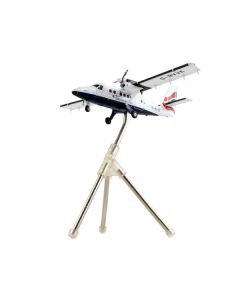 De Havilland DHC-6-300 Commercial Aircraft "British Airways" White with Striped Tail "Gemini 200" Series 1/200 Diecast Model Airplane by GeminiJets