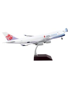 Boeing 747-400F Commercial Aircraft "China Airlines Cargo" White with Purple Tail "Gemini 200 - Interactive" Series 1/200 Diecast Model Airplane by GeminiJets