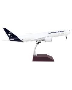 Boeing 777F Commercial Aircraft "Lufthansa Cargo" White with Blue Tail "Gemini 200 - Interactive" Series 1/200 Diecast Model Airplane by GeminiJets