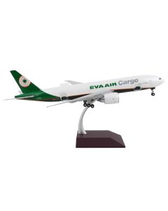 Boeing 777F Commercial Aircraft "Eva Air Cargo" White with Green Tail "Gemini 200 - Interactive" Series 1/200 Diecast Model Airplane by GeminiJets