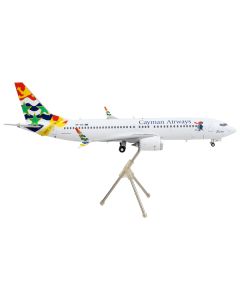 Boeing 737 MAX 8 Commercial Aircraft "Cayman Airways" White with Tail Graphics "Gemini 200" Series 1/200 Diecast Model Airplane by GeminiJets