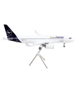 Airbus A320neo Commercial Aircraft "Lufthansa - LoveHansa" White with Blue Tail "Gemini 200" Series 1/200 Diecast Model Airplane by GeminiJets