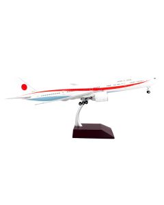 Boeing 777-300ER Commercial Aircraft "Japan Air Self-Defense Force (JASDF)" White with Red Stripes "Gemini 200" Series 1/200 Diecast Model Airplane by GeminiJets